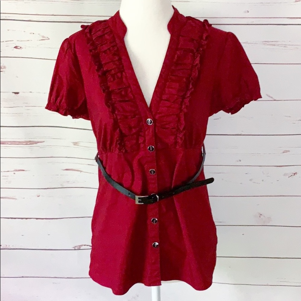 💃🏻Dark Red Top👠